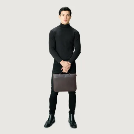 The Eclectic Vintage Brown Leather Folio Organizer 2