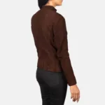 Rumella Mocha Suede Biker Jacket 5