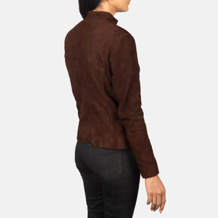 Rumella Mocha Suede Biker Jacket 5