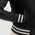 Savant Black Hybrid Varsity Jacket 6