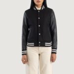 Savant Black Hybrid Varsity Jacket 4