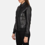 Westa A-2 Black Leather Bomber Jacket 2