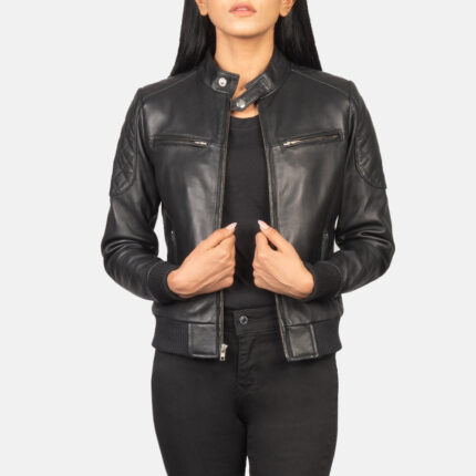 Custom David Flowers Leather Jacket