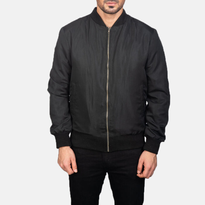 Zack Black Bomber Jacket 4