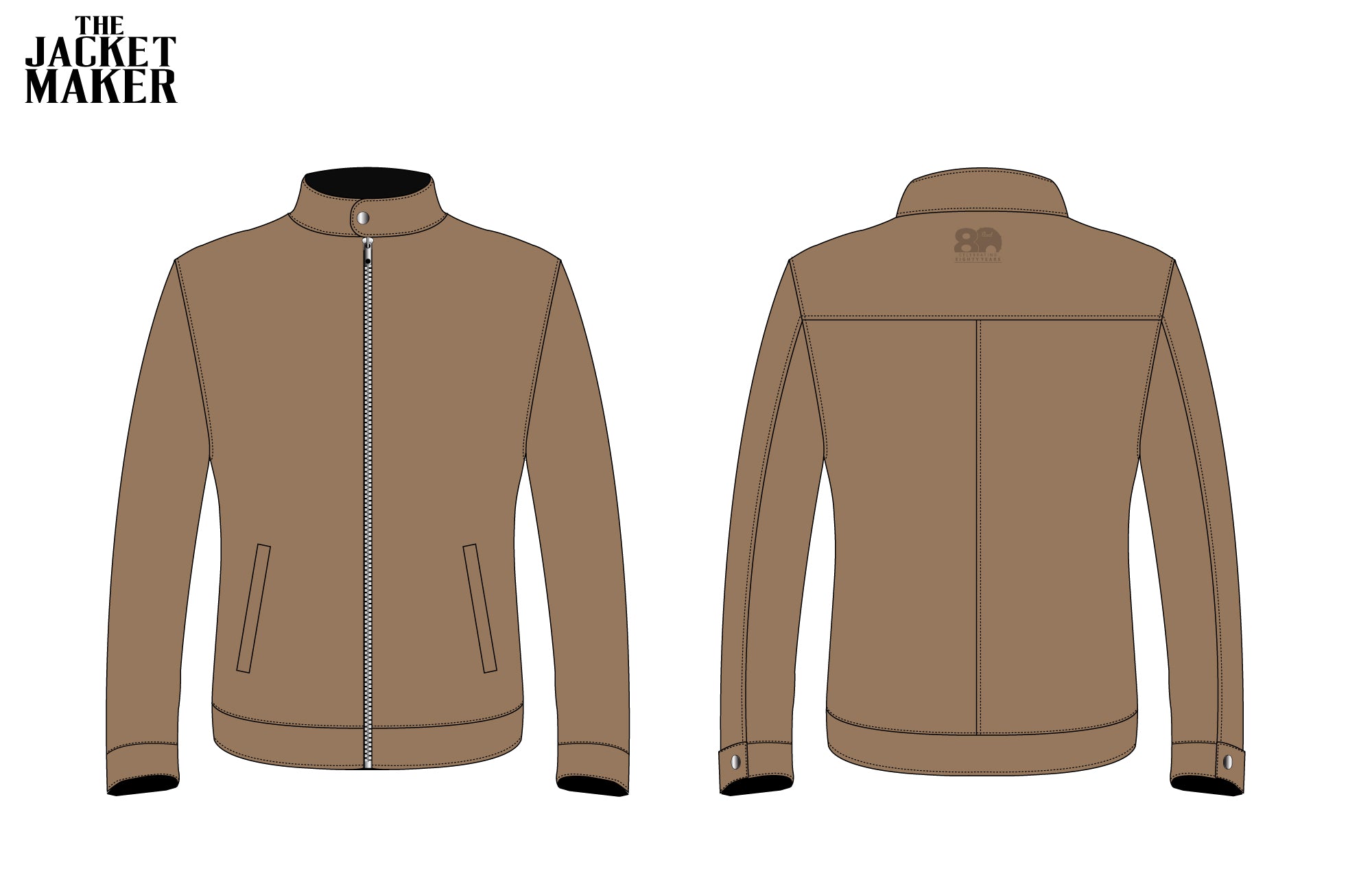 Custom Pearl Drums Leather Jacket Sample 2