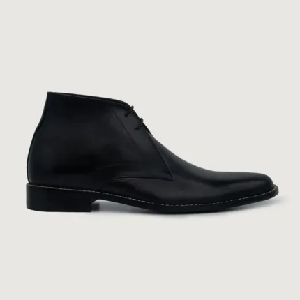 Corry Chukka Black Leather Boots 2