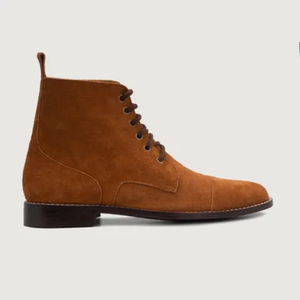 Knight Derby Brown Suede Leather Boots 2