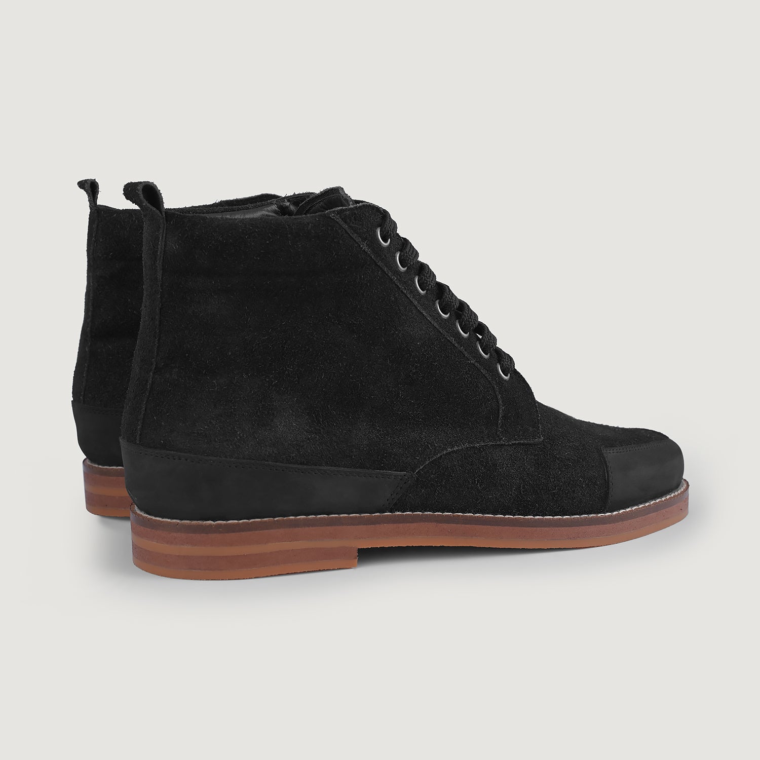 Carnell Moc Toe Black Suede Boots 5