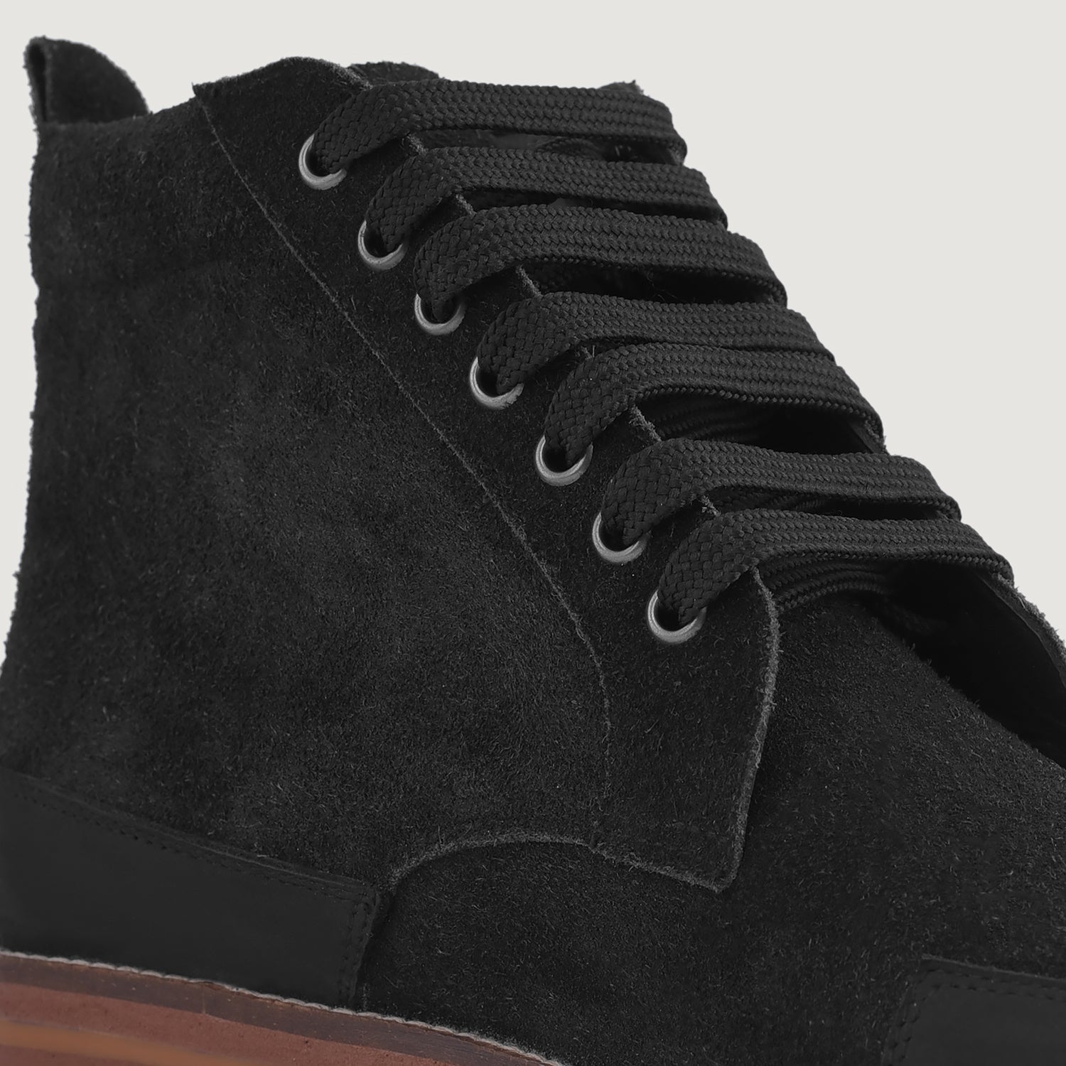 Carnell Moc Toe Black Suede Boots 4