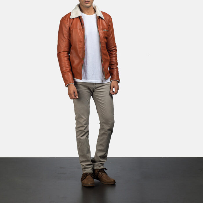 Dan Frost Tan Shearling Jacket 3