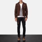 Allaric Alley Mocha Suede Biker Jacket 4