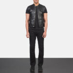 Atlas Moto Black Leather Vest 3