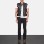 Atlas Moto Brown Leather Vest 3