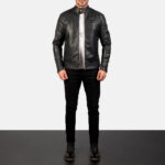 [FS] Dean Black Leather Biker Jacket 3