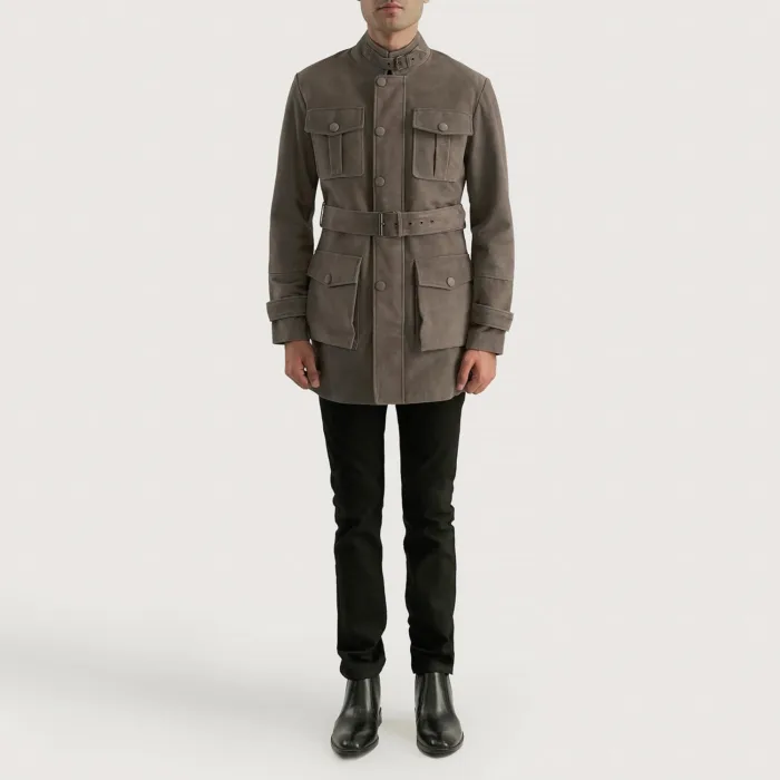 Dolf Grey Suede Jacket 3