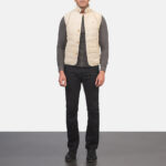 Tony Off-White Suede Vest 3