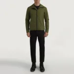 Wesley Green Hooded Windbreaker Jacket 3