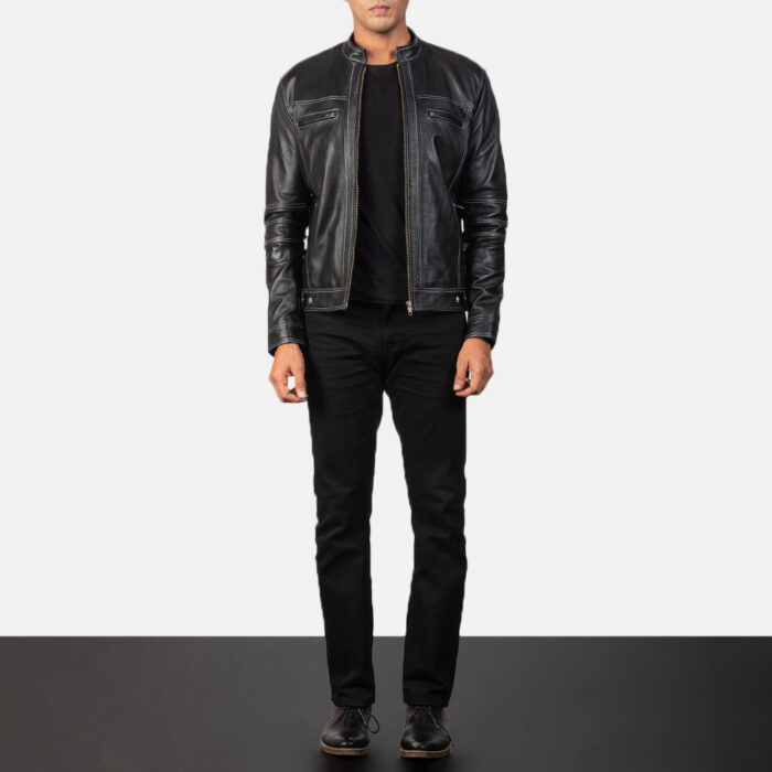 Youngster Black Leather Biker Jacket 3