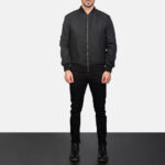 Zack Black Bomber Jacket 3