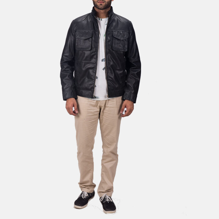 Maurice Black Leather Jacket 6