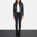 Adalyn Quilted Black Leather Biker Jacket 3