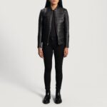 Cityscape Black Leather Biker Jacket 4