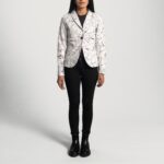 Donna Blake White Leather Blazer 4