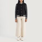 Savant Black Hybrid Varsity Jacket 3
